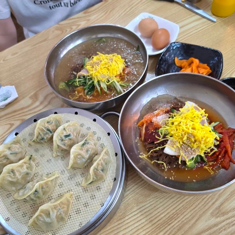 원산냉면 || 청주 줄서는 냉면집은 역시 다르긴 하네! 청주 봉명 로컬 냉면 맛집 방문 후기(위....
