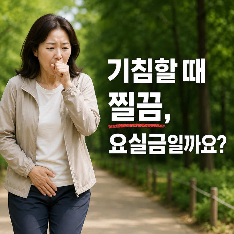 기침할 때 소변이 찔끔, 복압성 요실금인지 몰랐습니다