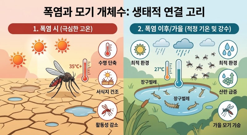 여름 폭염 모기 개체수 감소 원인과 모기 퇴치법