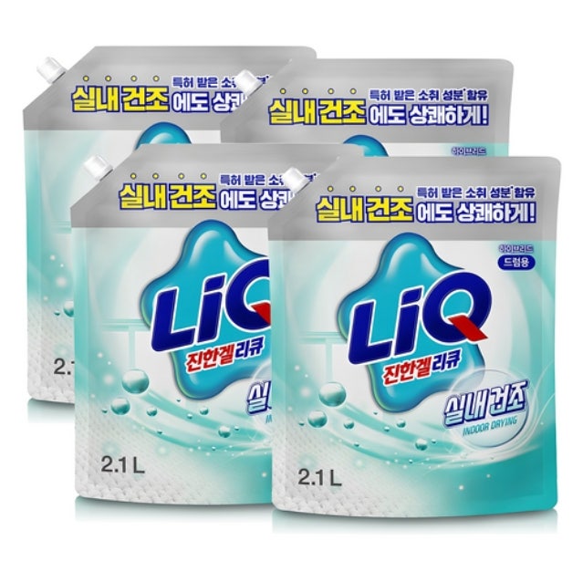 장마철 실내건조 세제 리큐 진한겔 드럼용 정리