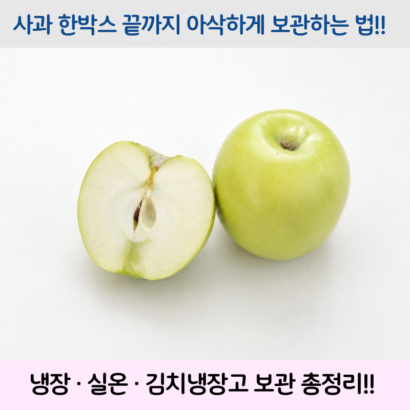 사과 한 박스 끝까지 아삭하게 먹는 사과 보관법