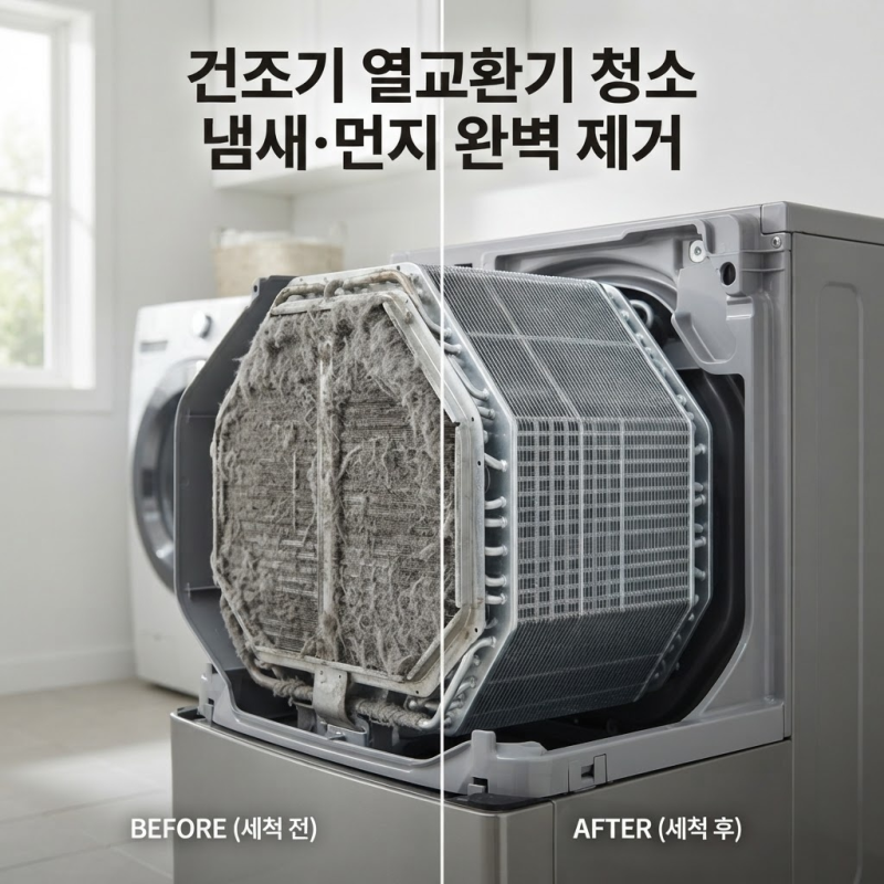 LG 삼성 건조기 열교환기 청소 방법 : 콘덴서 먼지 악취 완벽 제거 셀프 가이드