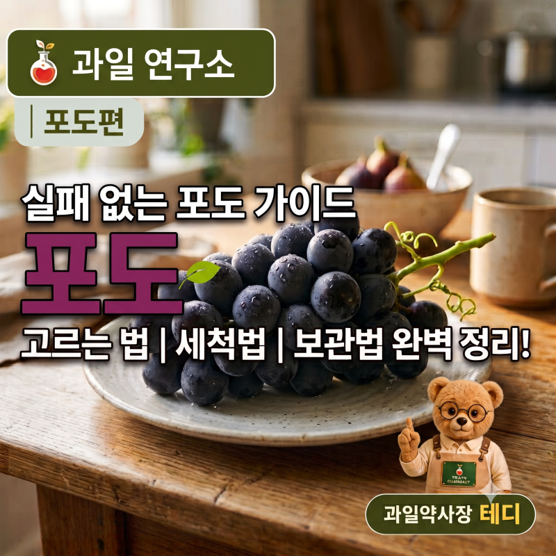 실패 없는 건강한 포도 고르는 법! 올바른 포도 세척법과 영양 보존 포도 보관법