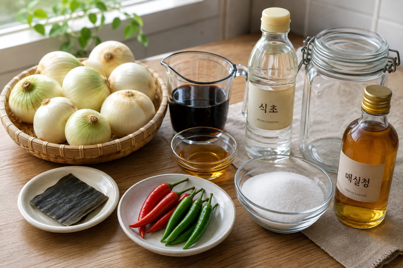 햇양파로 만드는 아삭한 양파장아찌