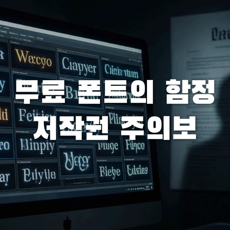 무료 폰트 저작권, 내용증명 폭탄 피하는 상업용 무료 폰트 사용법
