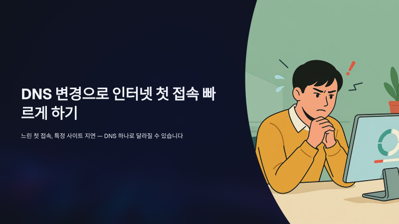 DNS 변경 방법, 인터넷 느릴 때 효과 있을까요?