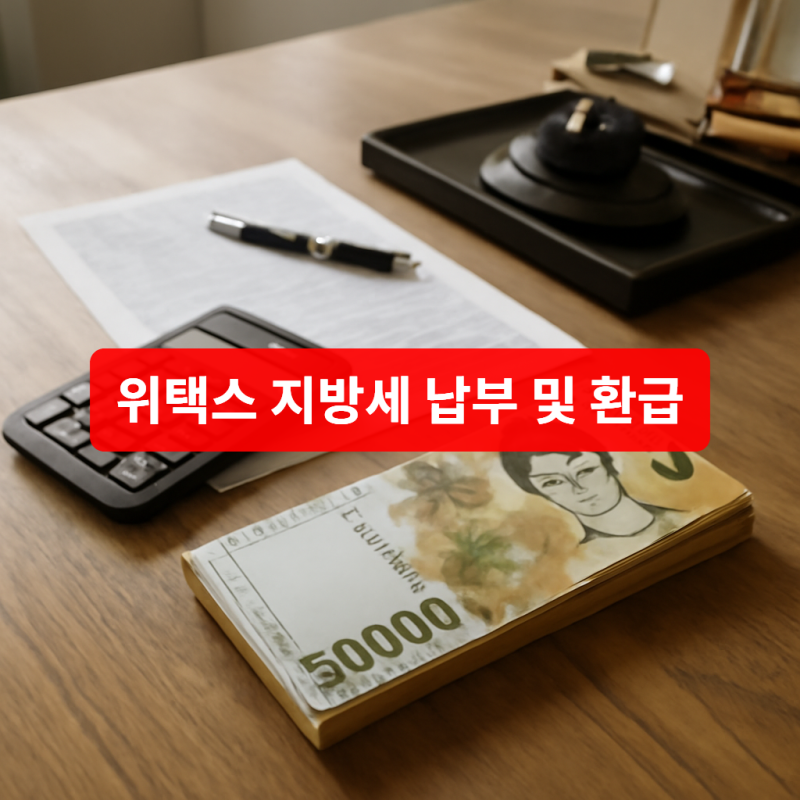 위택스 지방세 납부 및 환급 완전 가이드 신고 확인하기