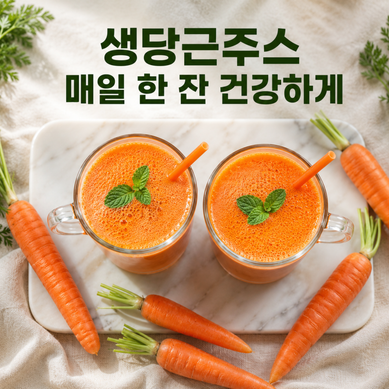 다이어트와 변비 탈출을 동시에! 디톡스 당근쥬스효능과 레시피