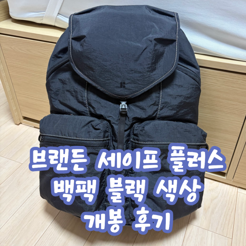 브랜든 세이프 플러스 백팩 블랙┃잠금, 방검, RFID 차단 기능 후기