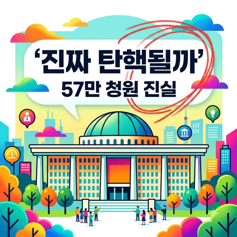 이재명 탄핵 청원 57만 돌파 법적 효력과 향후 절차 총정리