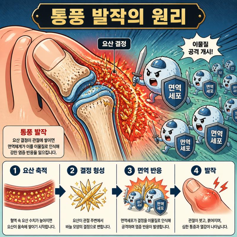"발가락 하나 때문에 걷지도 못했다" 통풍 발작 기간과 통증 줄이는 방법