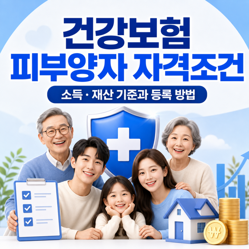 건강보험 피부양자 등록 방법과 신청(+ 조건 자격 조회)