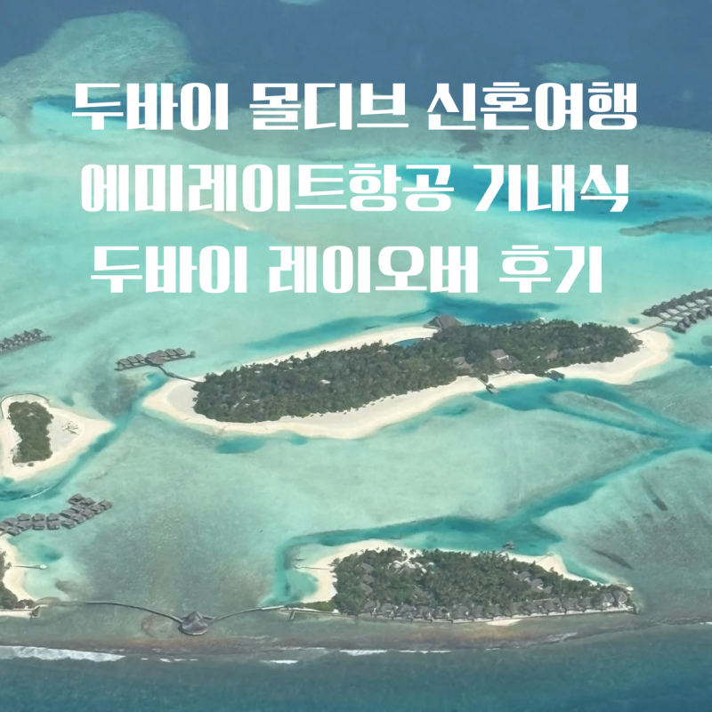 인천공항 두바이 경유 몰디브 두바이 레이오버 에미레이트 항공 기내식 후기 신혼여행