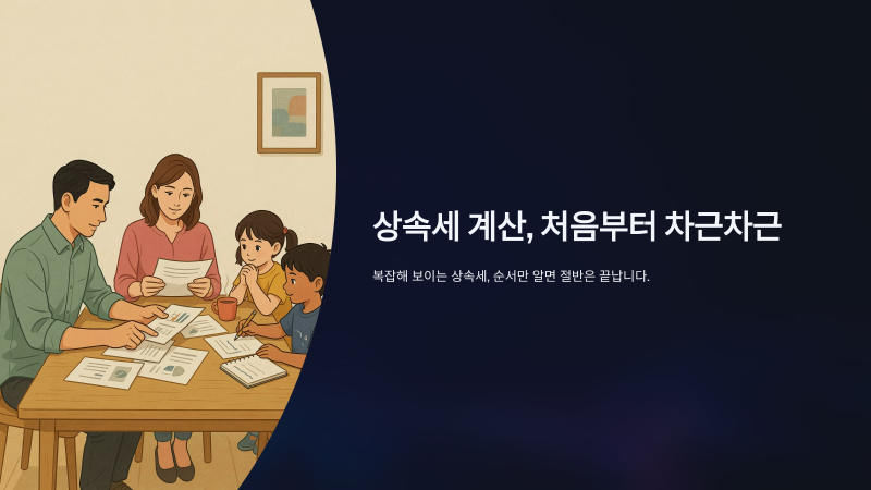 상속세 과세표준과 공제금액 계산 방법은?