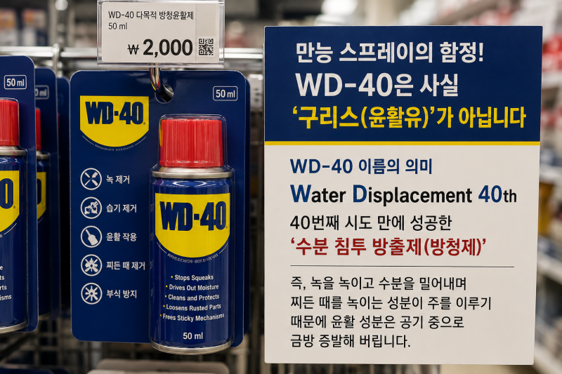 다이소 WD-40 사용법 총정리! 만능인 줄 알고 아무 데나 뿌리면 큰일 납니다