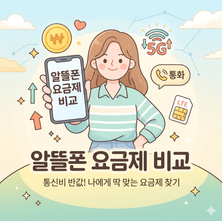 [2026 최신] 알뜰폰 요금제 비교 및 5분 셀프 개통 가이드 (통신비 반값 꿀팁) / 비교 사이트 추....