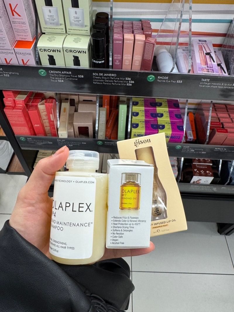 [뉴욕 쇼핑 추천] 머릿결 집착녀의 미국 헤어 제품 리뷰2 / Olaplex, mielle, dove, gisou / 세포라, 타....