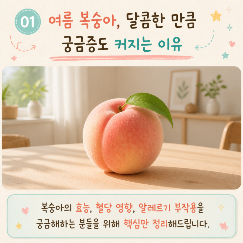 복숭아 효능 및 부작용 주의사항 총정리 3가지
