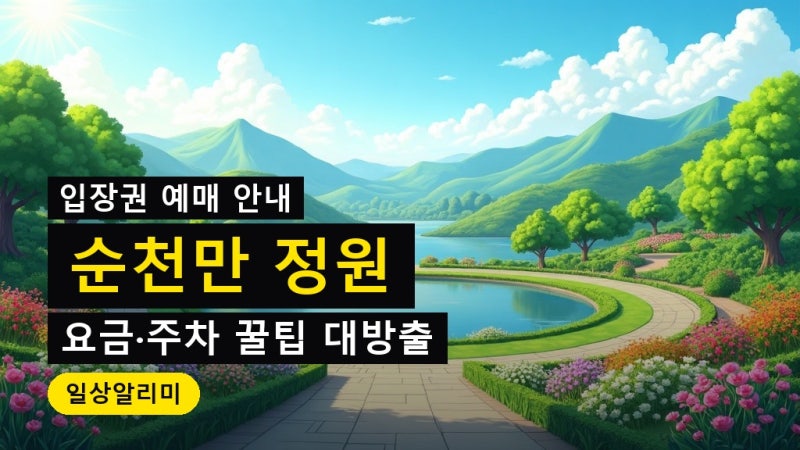 순천만국가정원 입장권 예매 방법과 요금·주차 안내