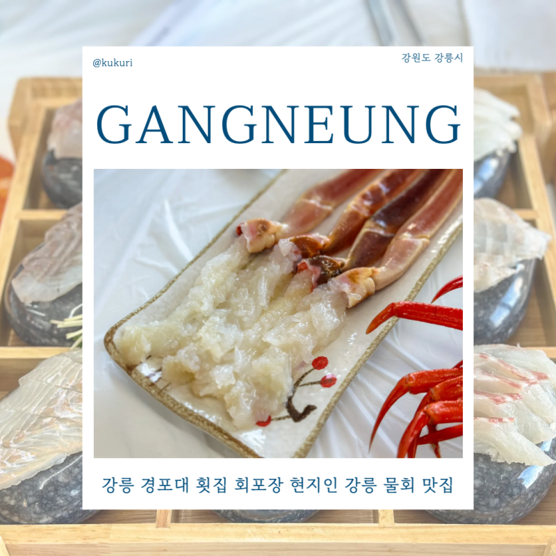 강릉 경포대 횟집 회포장 현지인 강릉 물회 맛집 경포활게