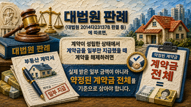 가계약금만 포기하면 끝? 계약 파기 시 낭패 보는 해약금 계산법