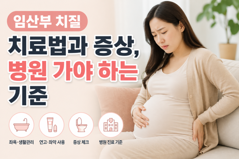임산부 치질 치료법과 증상, 병원 가야 하는 기준