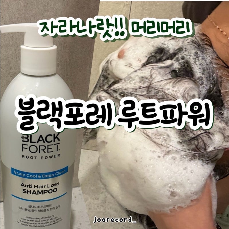 대다모1등샴푸 블랙포레 루트파워, 일주일 사용 후기