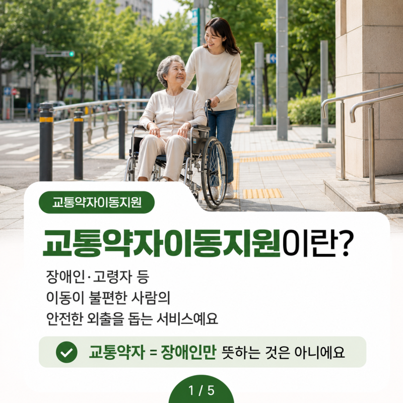 교통약자이동지원 장애인콜택시부터 이동지원서비스까지 알아보기