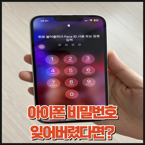 아이폰 비번 푸는법, 비밀번호 까먹었을때 해결 방법 총정리