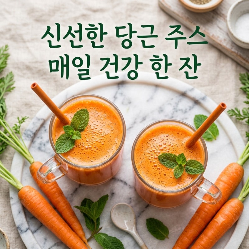 당근즙 당근쥬스 효능,매일 마셔도 괜찮을까