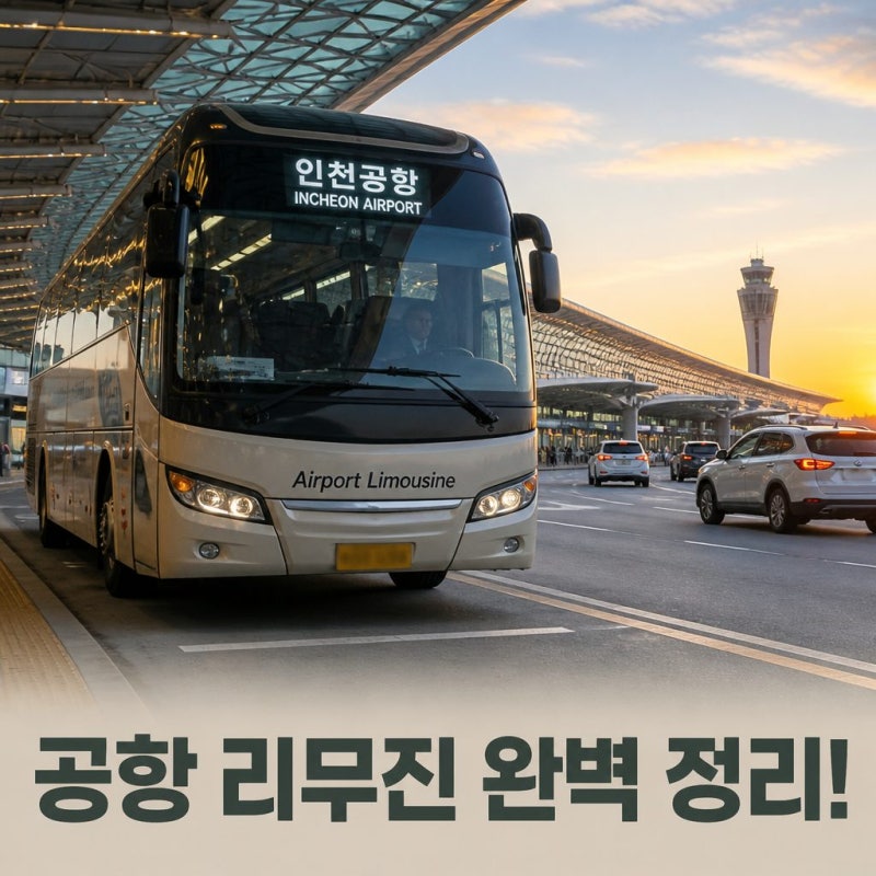 인천공항 리무진 버스 시간 소요시간 요금 예매 예약 방법