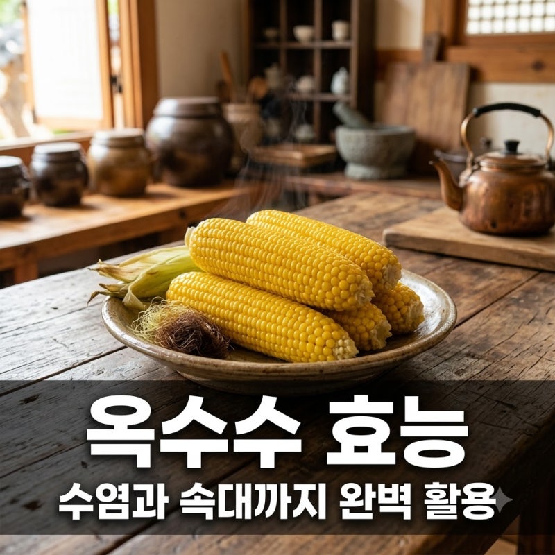 옥수수 효능 알고 드시나요? 수염부터 속대까지 완벽 활용법