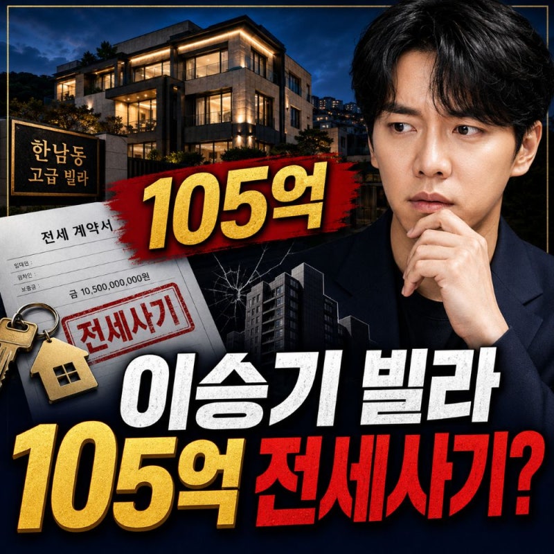 이승기 빌라 어디길래 전세금 105억? 돌려받지 못하면 어떻게 되나
