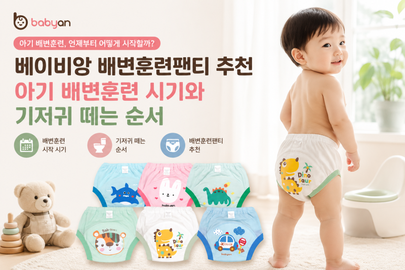 배변훈련팬티 종류, 기저귀 떼는 방법과 배변훈련 연습 성공 팁
