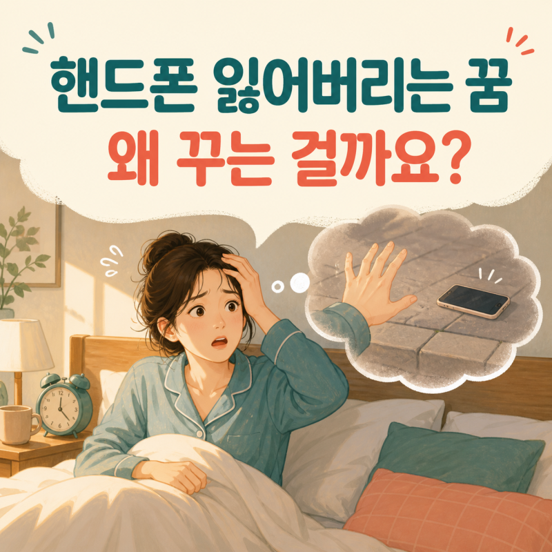 왜 핸드폰 잃어버리는 꿈을 꿀까? 연결을 잃을까 불안한 심리 TOP3 (심리학이 알려준다!)