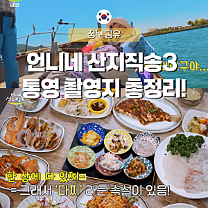 언니네 산지직송3 통영 촬영지 총정리! 견내량 돌미역·스카이라인루지·강변다찌 위치까지