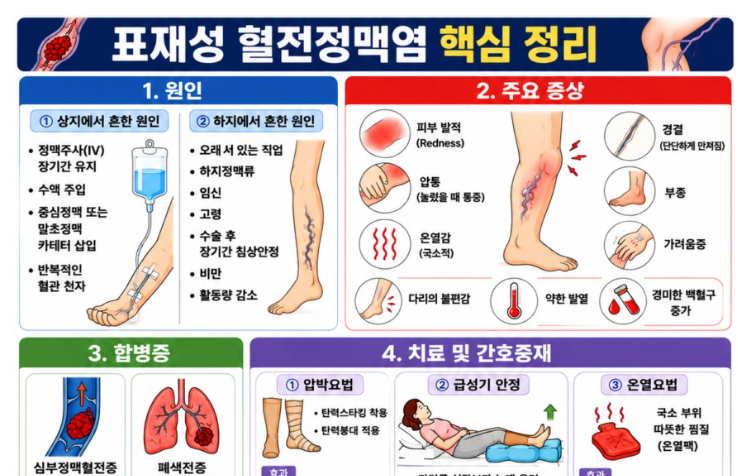 [성인간호학] 90. 표재성 혈전정맥염(Superficial Thrombophlebitis)