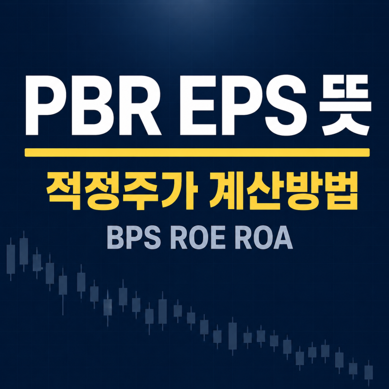 PBR 뜻과 EPS BPS 계산방법, 적정주가 계산방법까지 한 번에 정리