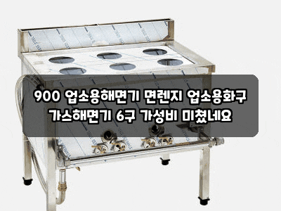 900 업소용해면기 면렌지 업소용화구 가스해면기 6구 가성비 미쳤네요