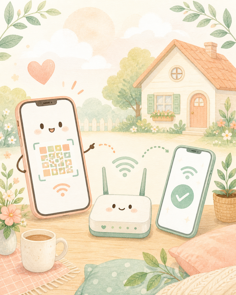 와이파이 비밀번호 쉽게 공유하는 법｜갤럭시 QR·아이폰 가까이 공유