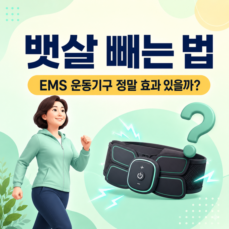 뱃살 빼는 법, EMS 운동 기구 정말 효과 있을까?