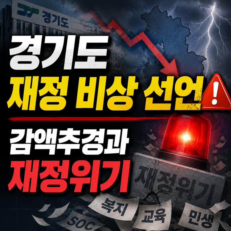 경기도 재정 비상 선언, 감액추경과 재정위기 내용 총정리