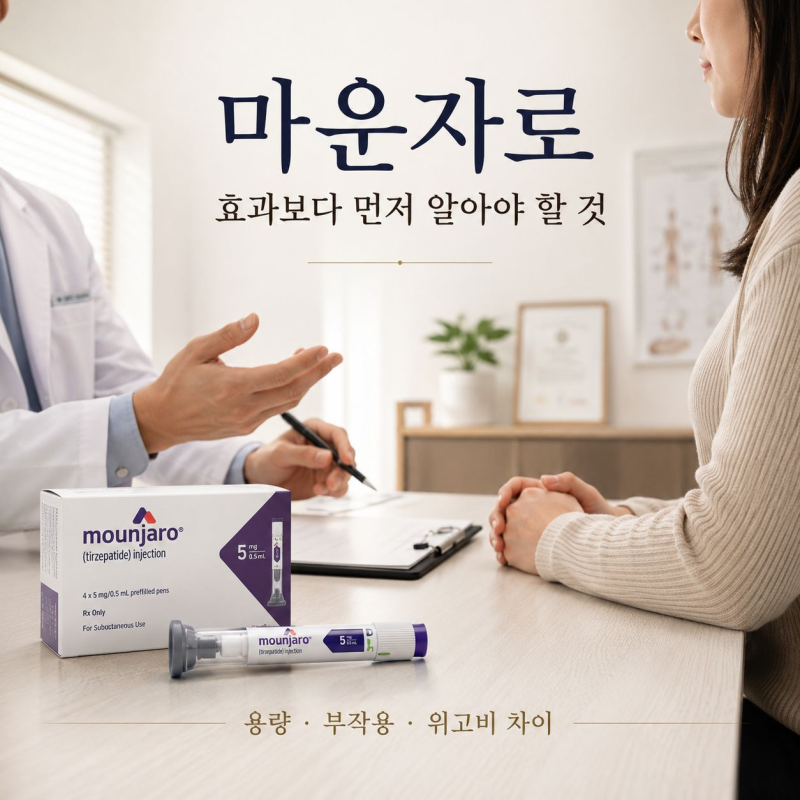 마운자로 효과보다 먼저 알아야 할 것, 용량·부작용·위고비 차이