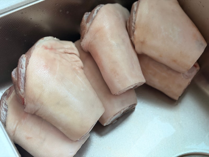 집에서 족발 삶는 법, 족발 8개 푸짐하게 삶아 두 아들 배부르게 먹이기