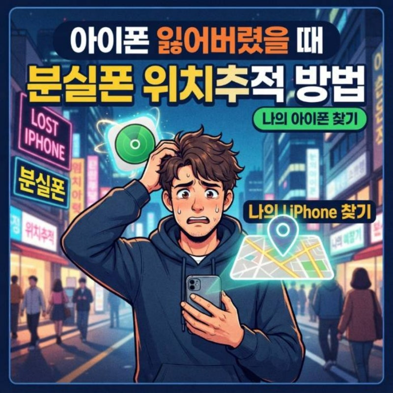 아이폰 잃어버렸을때 분실폰 위치추적 방법 나의 아이폰 찾기