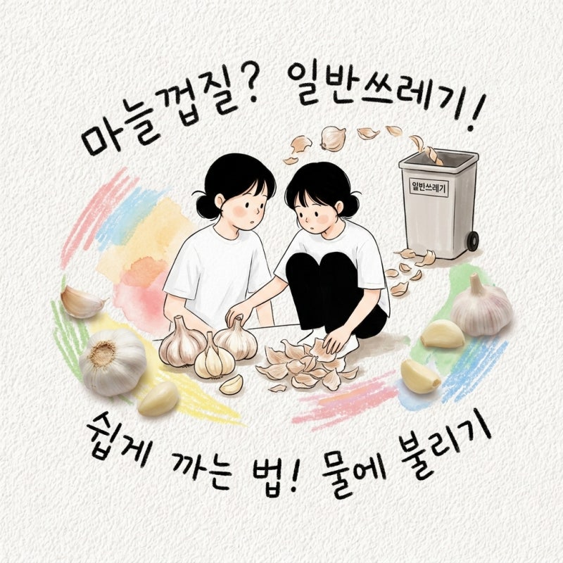 마늘껍질은 일반쓰레기로 가는 이유와 쉽게 까는 법 정리