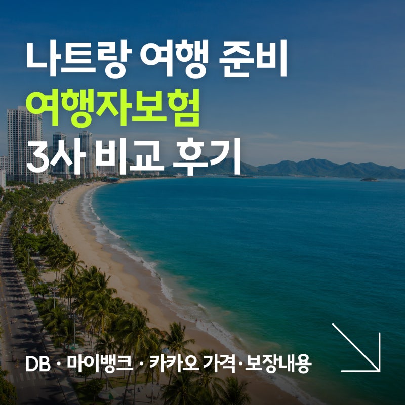 나트랑 여행자보험 추천｜여행친구 DB·마이뱅크·카카오 가격 보장 비교 후 가입한 내돈내산....