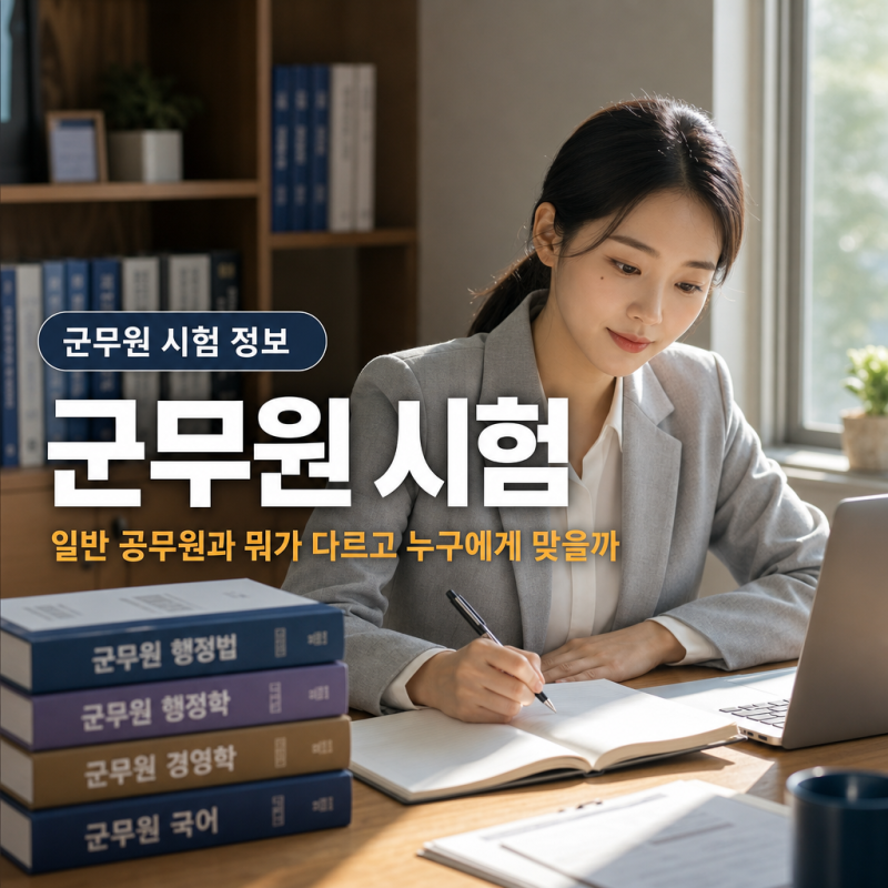 군무원 시험, 일반 공무원과 뭐가 다르고 누구에게 맞을까