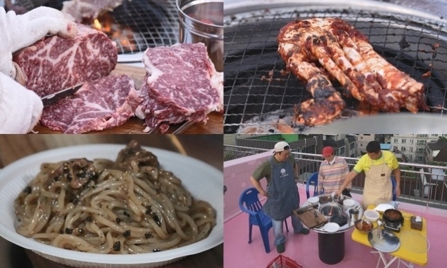 <b>구성환</b>, <b>옥상</b> 한우 숯불구이 <b>식당</b> 차려 덩어리즈 대접한 사연