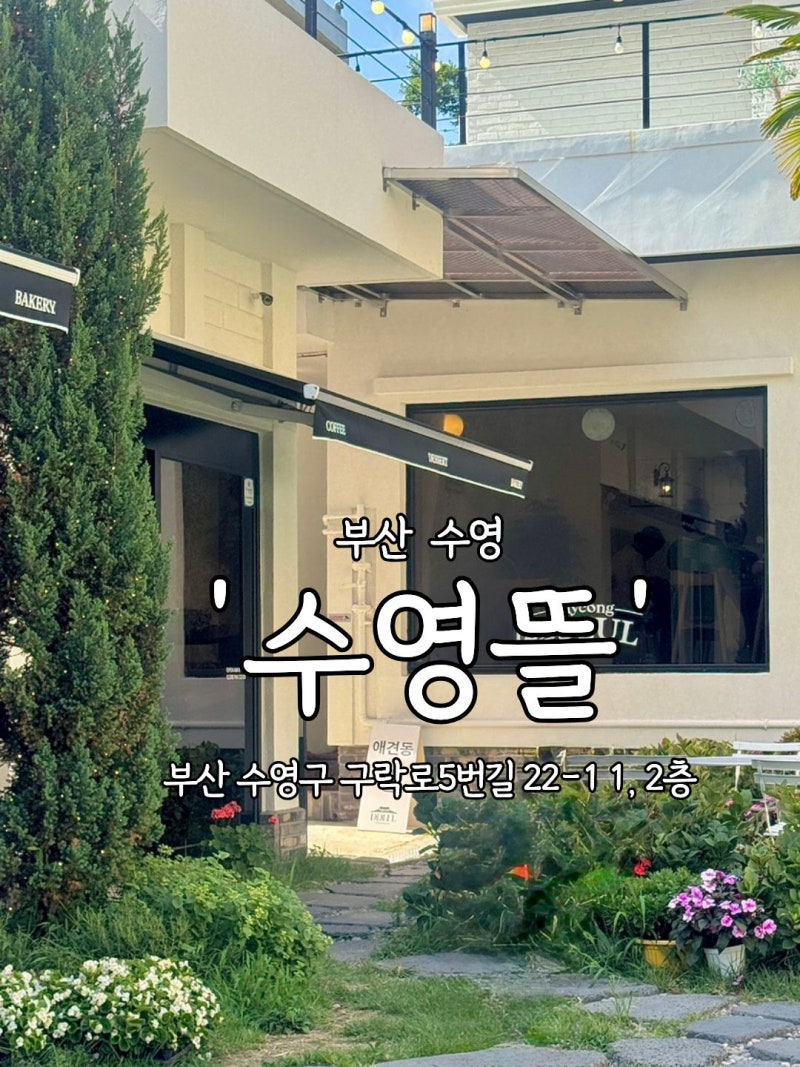 [부산 수영] 수영구 카페 추천 '수영뜰'｜주택개조 감성카페 + 애견동반 가능